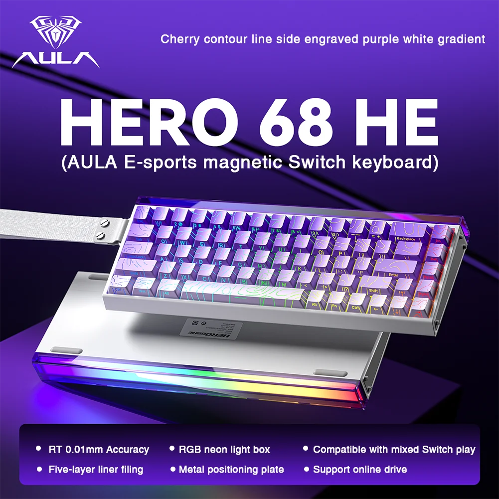 AULA HERO 68HE Magnetic Switch Keyboard: The Ultimate Gaming Weapon for Esports Champions 🏆🎮