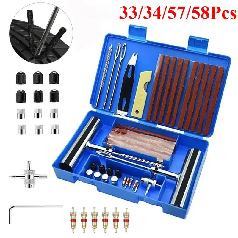 Your Roadside Savior: Car Tire Repair Tool Kit with Studding Tool Set ๐๐ ๏ธ๐