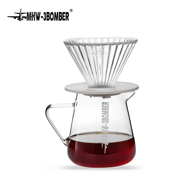 MHW-3BOMBER 500ml Coffee Server Glass Coffee Pot Espresso Dripper Pour Over Maker Brewer Pot ☕️