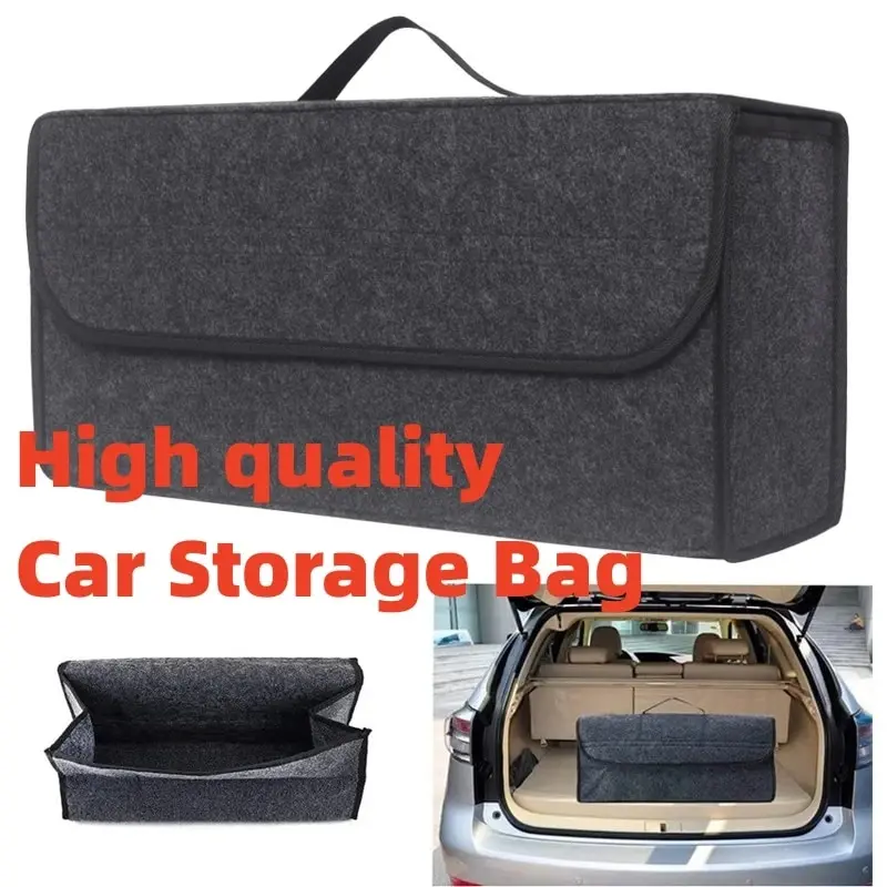 Elevate Your Car Organization Game with Our Large Anti-Slip Compartment Boot Storage Organizer 📦🚗