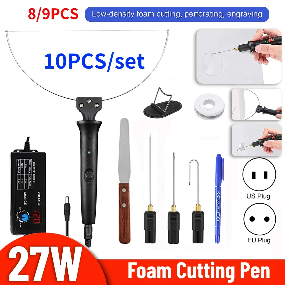 8/9/10pc Electric Foam Cutter Kit: Your Ultimate Styrofoam Cutting Solution! 🏆💥