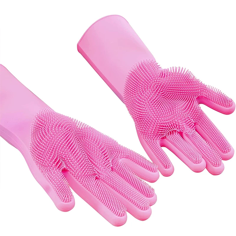 1Pair Dishwashing Cleaning Gloves: Transform Your Kitchen Cleaning Routine 🌟