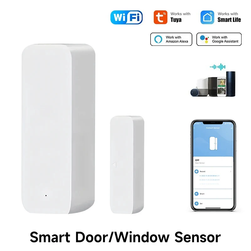 Stay Safe & Connected with IHSNEO Tuya WiFi Door Window Sensor 🚪🔒