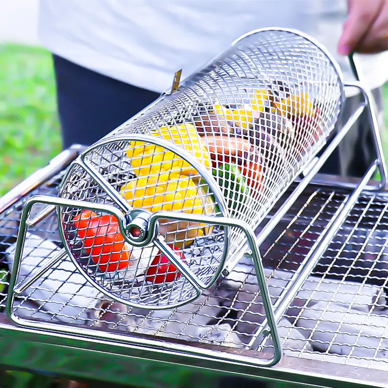 Transform Your BBQ Experience with the Ultimate Rotisserie Basket Grill!