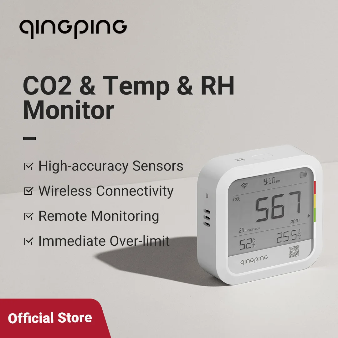 Qingping Thermometer Hygrometer CO2 Detector: Your Ultimate Environmental Monitoring Solution! 🌐🌡️💧