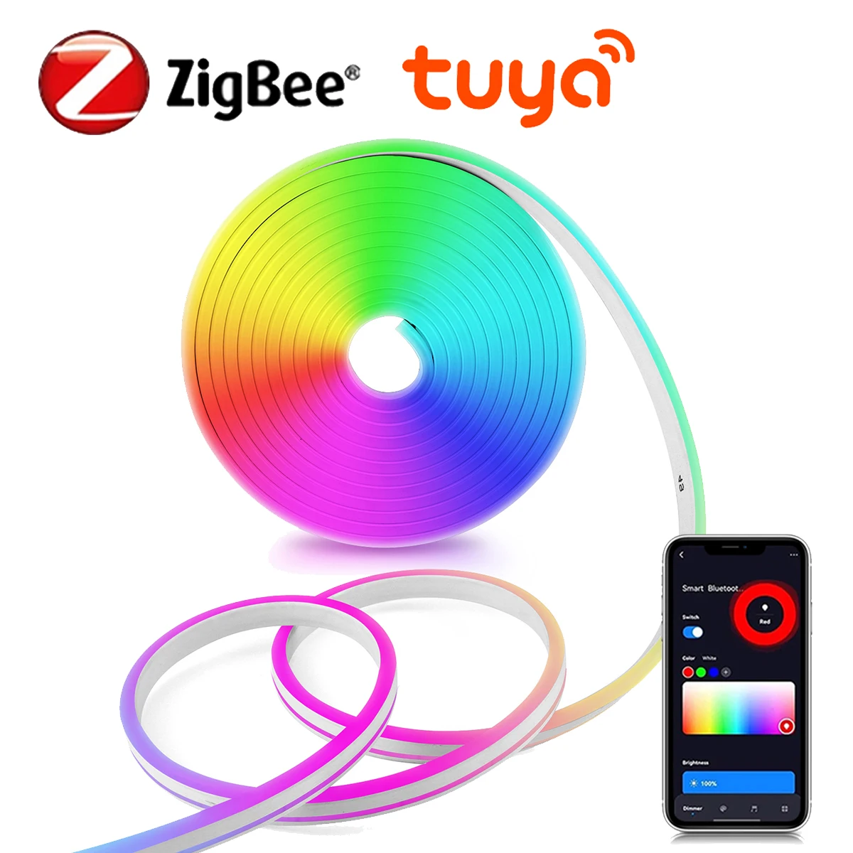 Transform Your Space with Zigbee Tuya Smart RGB LED Neon Strip 🌈✨