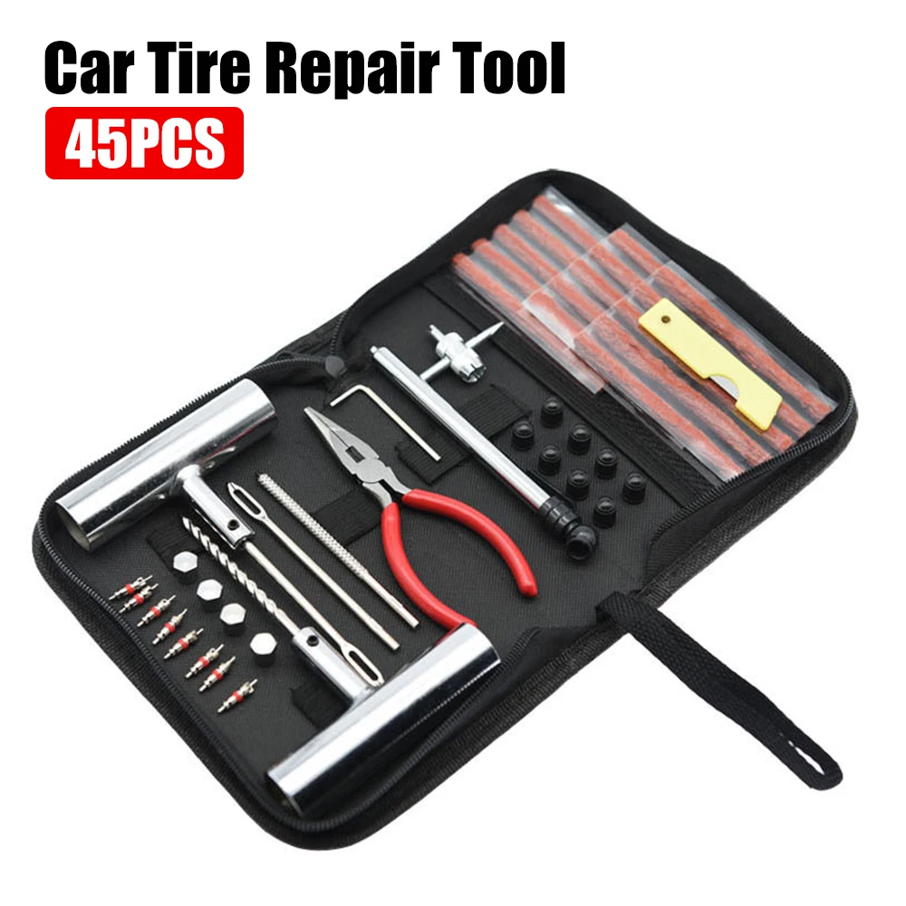 Ultimate 45pcs Tyre Repair Kit: Your Go-To Solution for Quick Puncture Fixes 🚗🏍️