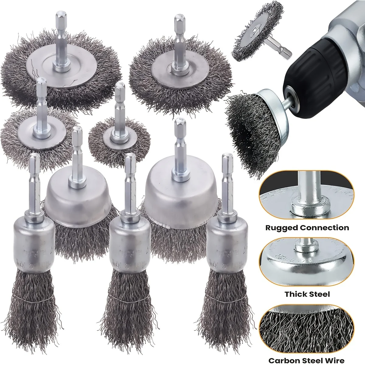 Ultimate Wire Brush Wheel Cup Brush Set for Powerful Cleaning π οΈβ¨