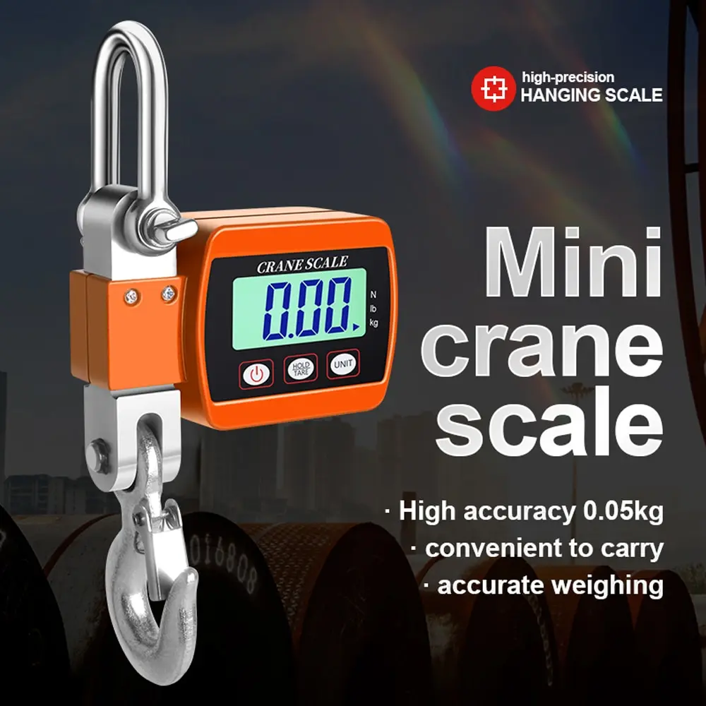 Revolutionize Industrial Weighing with the 0.05-500kg LCD Digital Crane Scale 🚧