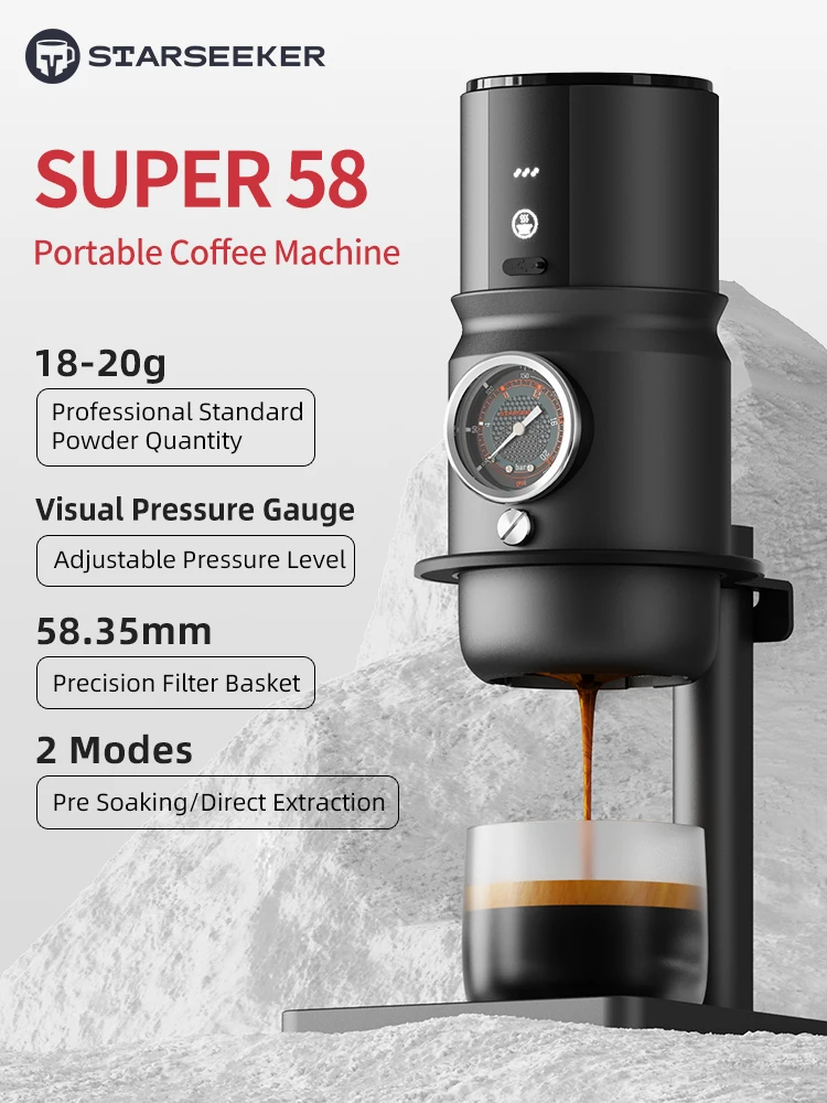 Brew Barista-Quality Espresso Anywhere with the STARSEEKER Super58!
