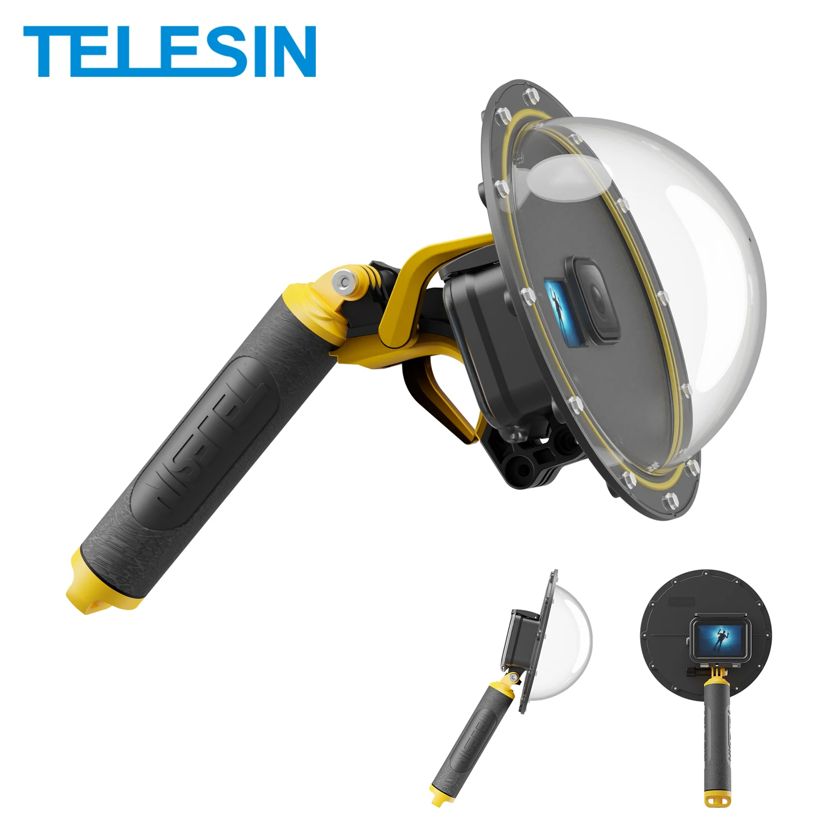 Dive Deeper with the TELESIN 30M Waterproof Dome Port Underwater Housing for GoPro Hero 🌟