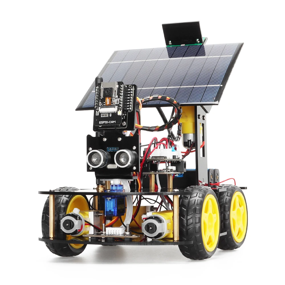 Build Your Own Smart Solar-Powered Robot Car with ESP32 Cam! 🤖☀️