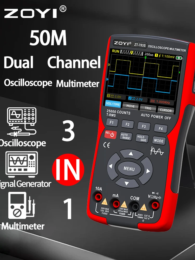 Meet the ZOYI ZT-703S: The Ultimate 3-in-1 Oscilloscope Multimeter 🚀