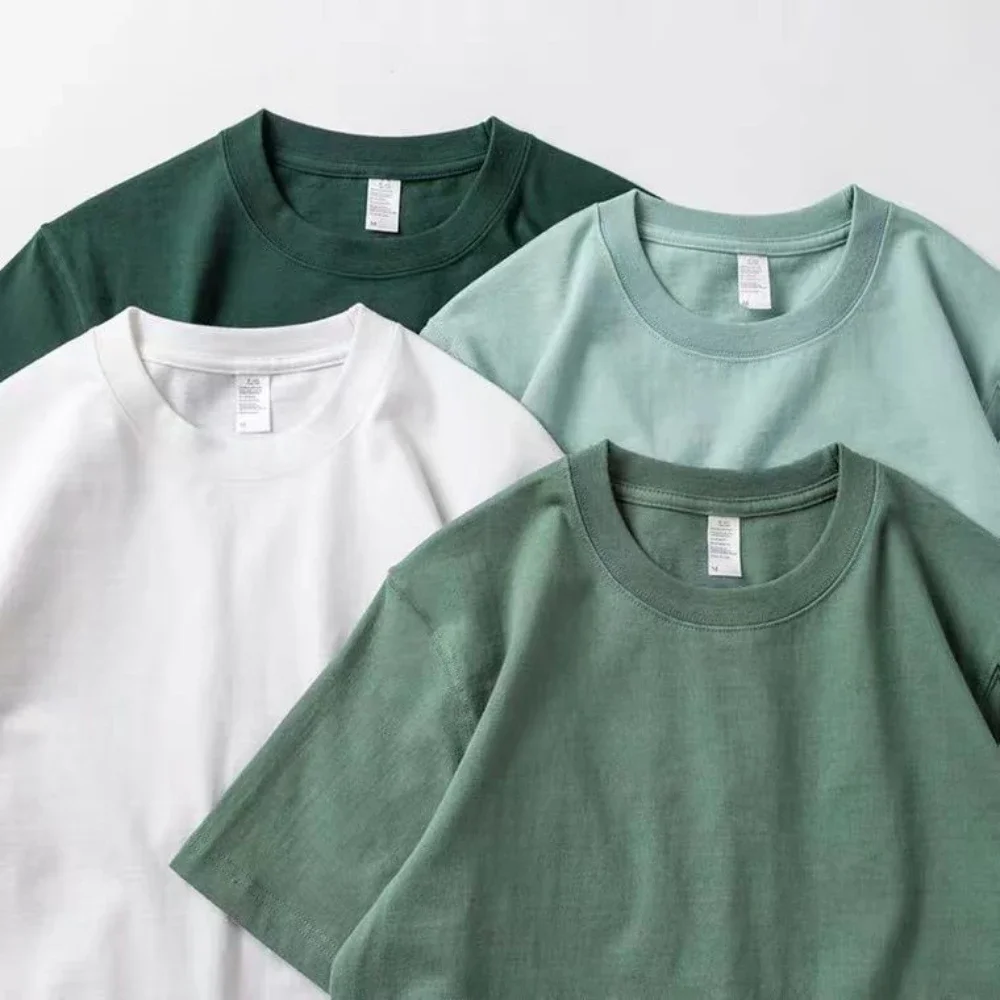 Unisex Green Cotton T-Shirt: Comfort Meets Korean Style 🌿👕