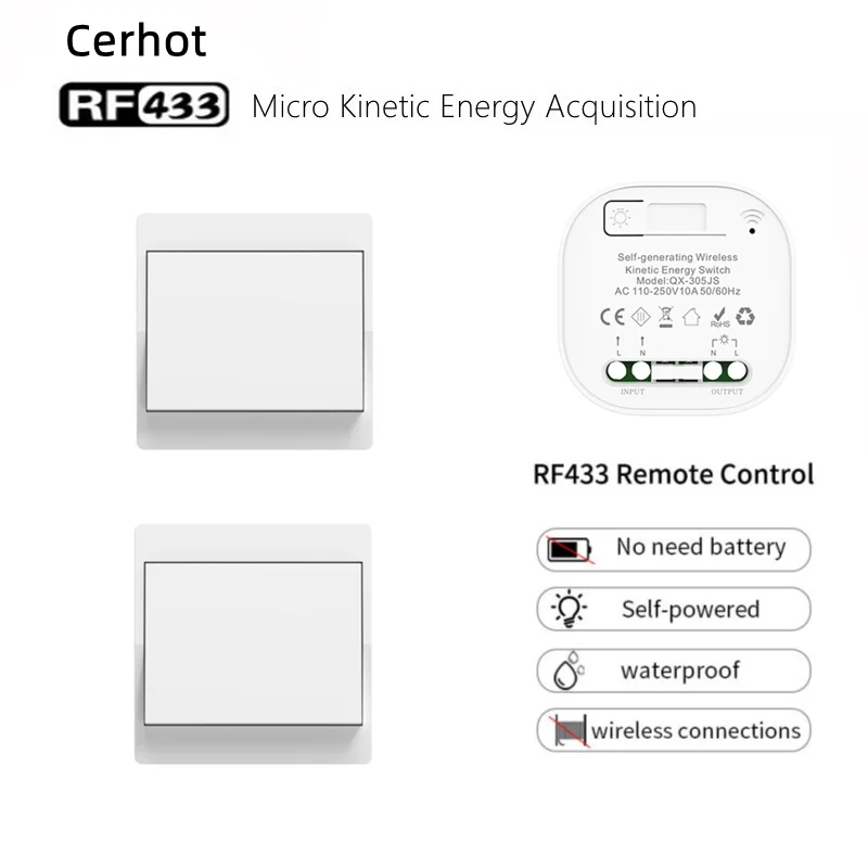 Revolutionize Your Home Lighting with the Wireless Self-Powered Switch 🌟