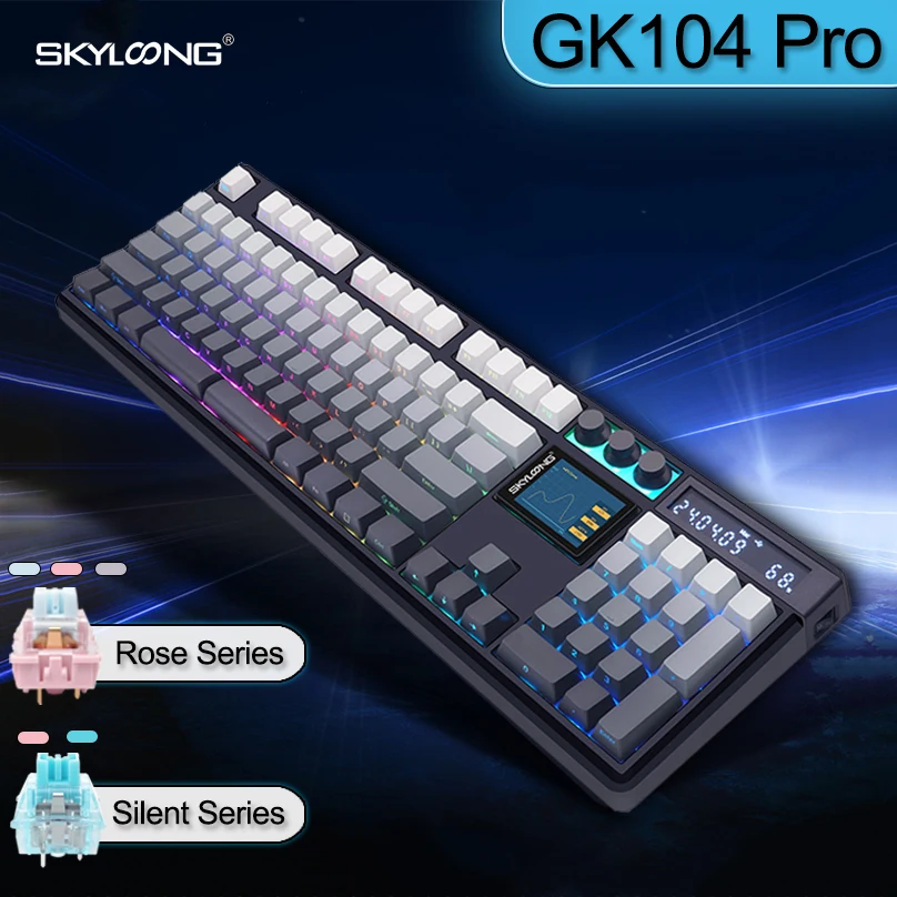 Experience Ultimate Typing Freedom with the SKYLOONG GK104 Pro Wireless Mechanical Keyboard ๐นโจ