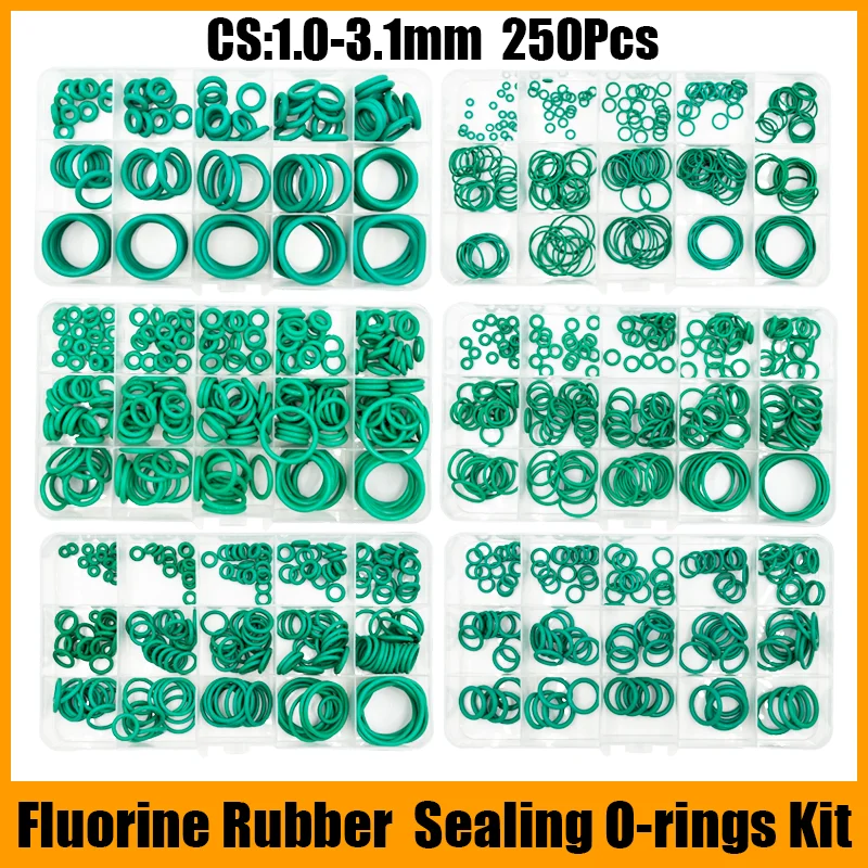 Upgrade Your Sealing Solutions: Green FKM Fluororubber O-Ring Kit