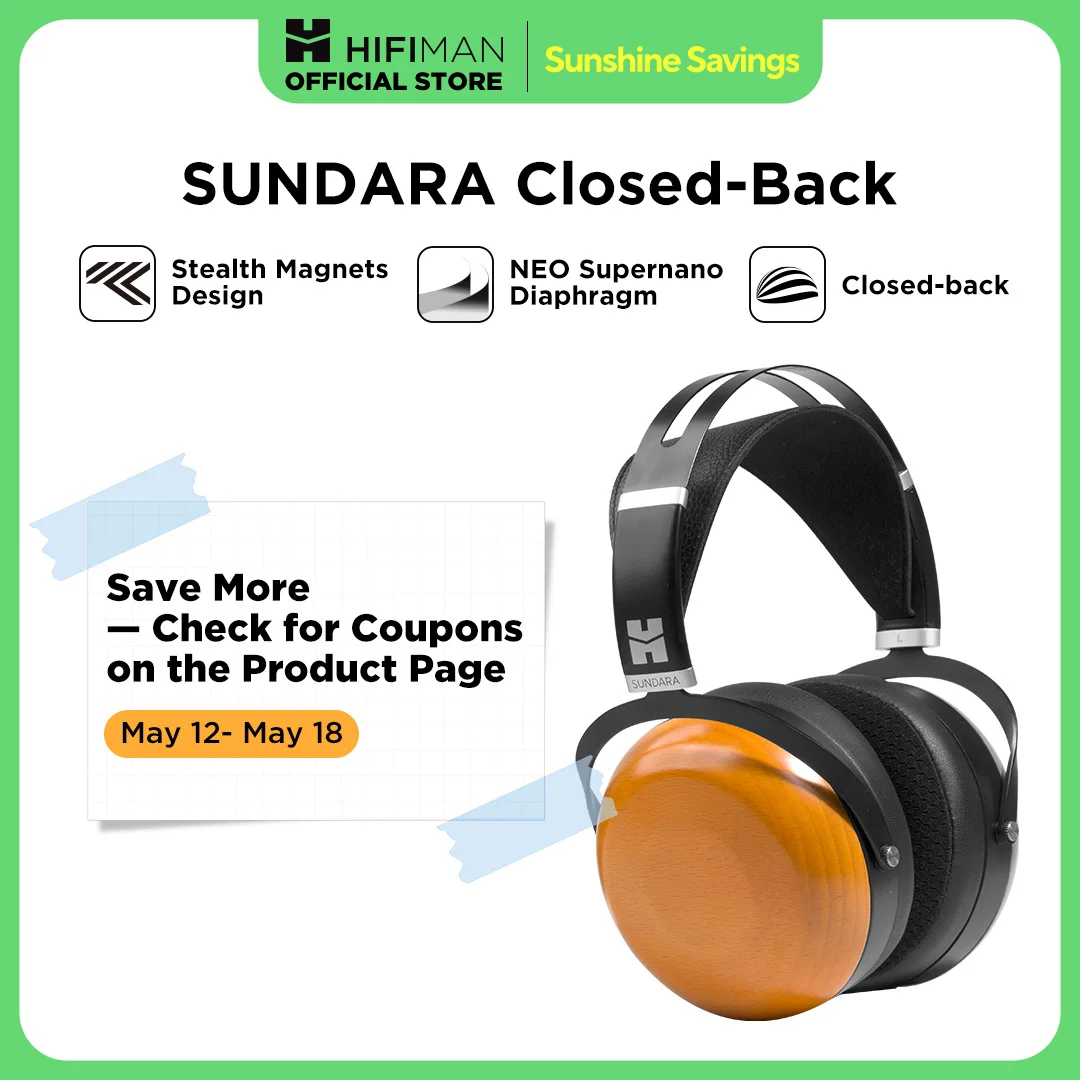 Experience Unmatched Sound with HIFIMAN SUNDARA Closed-Back Headphones ๐ง๐ฅ