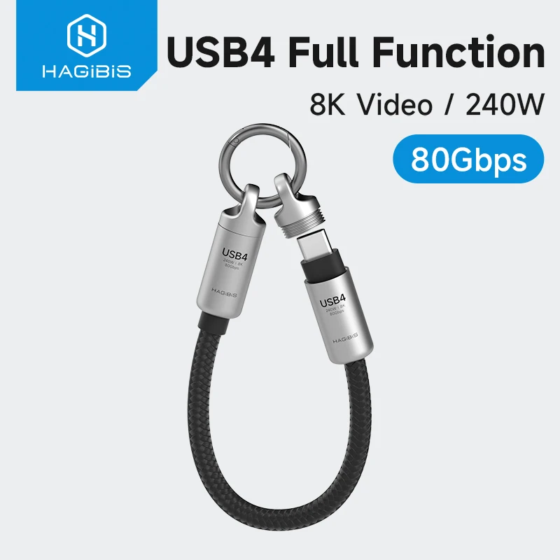 Meet the Hagibis USB4 Keychain Cable: The Ultimate Portable Powerhouse ⚡🔑