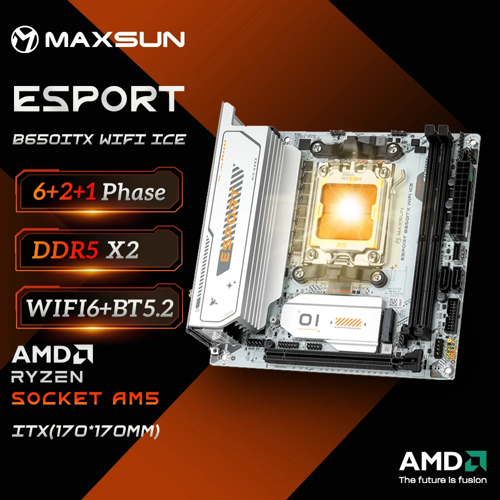 MAXSUN B650M ITX Motherboard: Power-Packed Performance in a Compact Design ๐