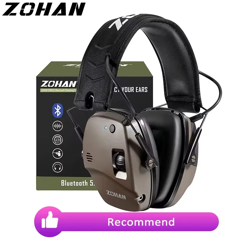 ZOHAN 5.0 Bluetooth Electronic Tactics Earmuffs: Ultimate Hearing Protection & Sound Amplification 🎯🔊