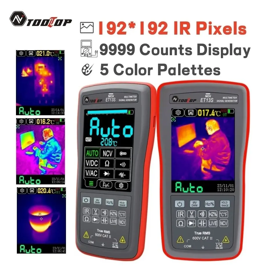 TOOLTOP ET13S: Ultimate 2-in-1 Thermal Imager & Digital Multimeter for Inspections π₯π§