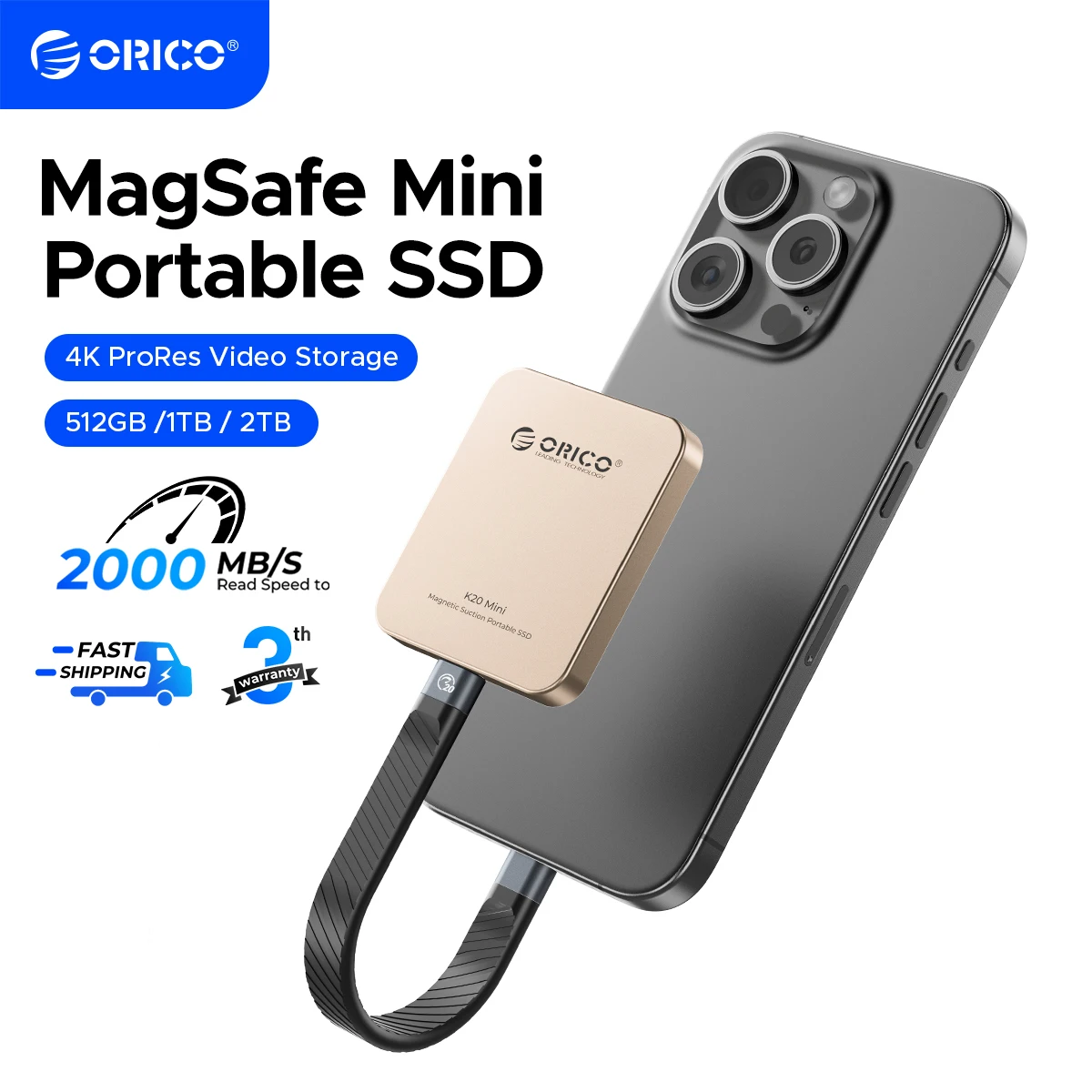 Transform Your iPhone 16 with ORICO K20Mini Magnetic External SSD 🚀