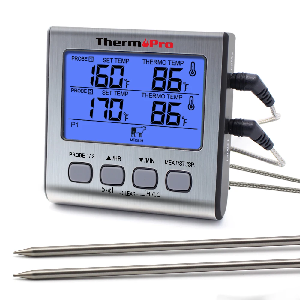 Master Your Outdoor Cooking with the ThermoPro TP17 Dual Probe Meat Thermometer 🍖🔥