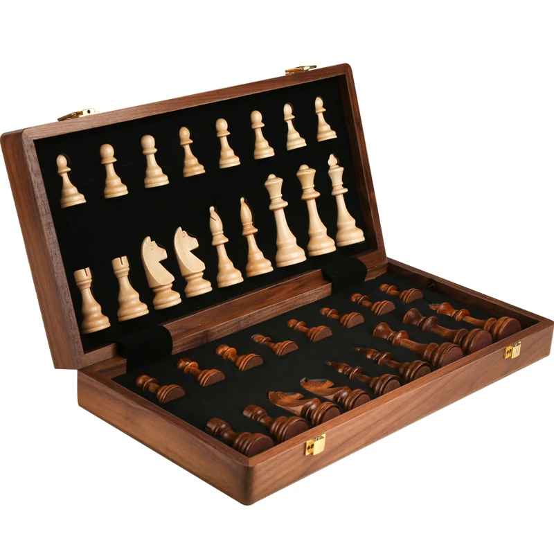 Experience Classic Elegance with Our Handcrafted Walnut Chess Set ♟️✨