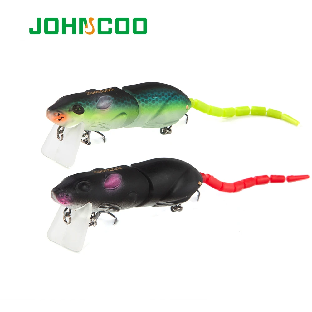 Experience Ultimate Fishing with the JOHNCOO 2-Segment Artificial Mouse Lure 🎣🐭