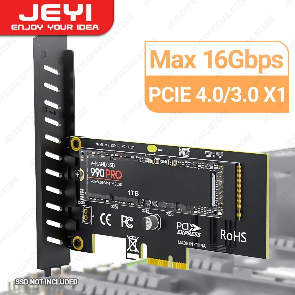 Unlock Lightning-Fast Storage with JEYI M.2 NVMe to PCIe X1 Adapter Card ⚡️