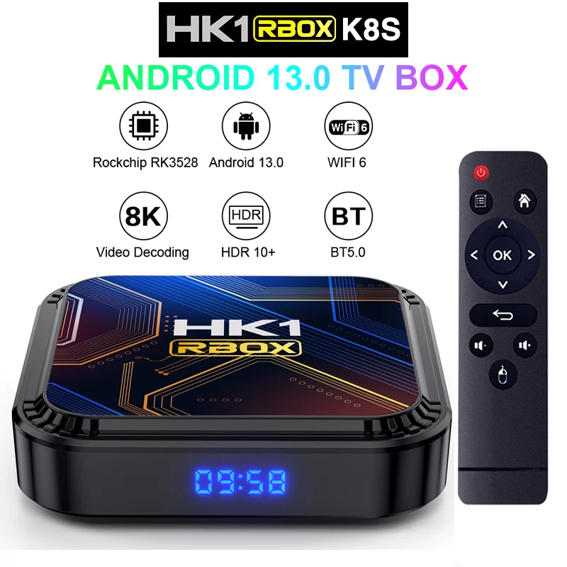 Experience Ultimate Streaming with HK1 RBOX K8S 8K Smart TV Box 📺🔥