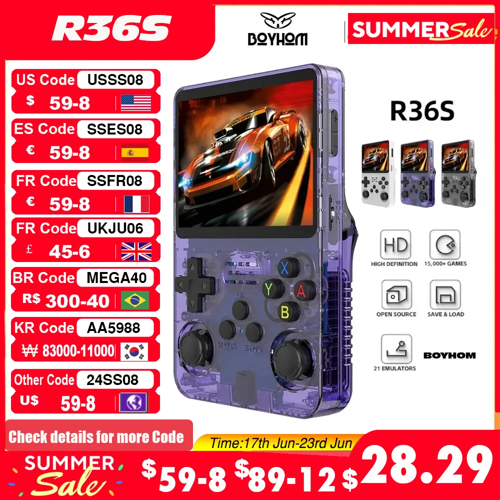 Experience Classic Gaming Anywhere with the R36S Retro Handheld Console 🎮✨