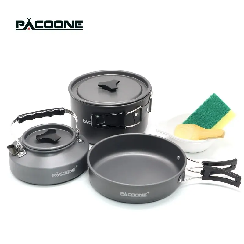 Experience Outdoor Cooking with the PACOONE Portable Camping Cookware Set 🍳🏕️