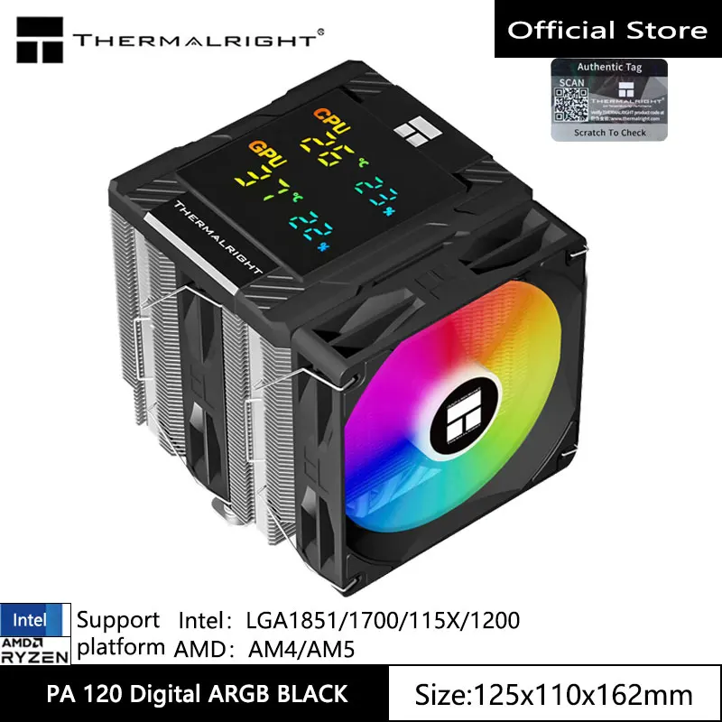 Stay Cool & Monitor Your CPU with Thermalright PA 120 Digital Radiator ❄️🔥