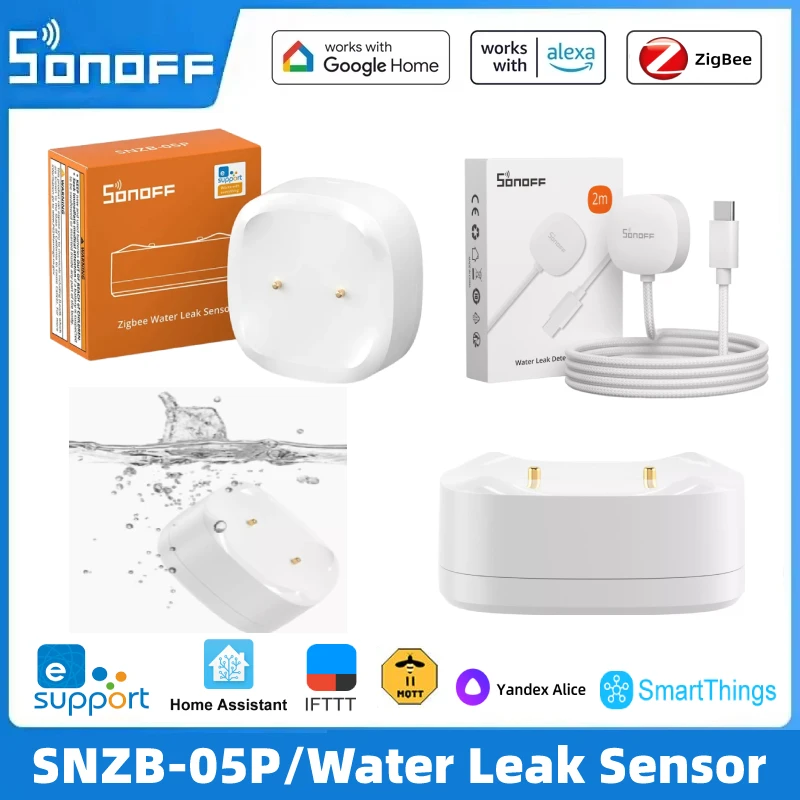 Stay Dry and Safe with SONOFF SNZB-05P Zigbee Smart Water Leak Sensor 💧🏠