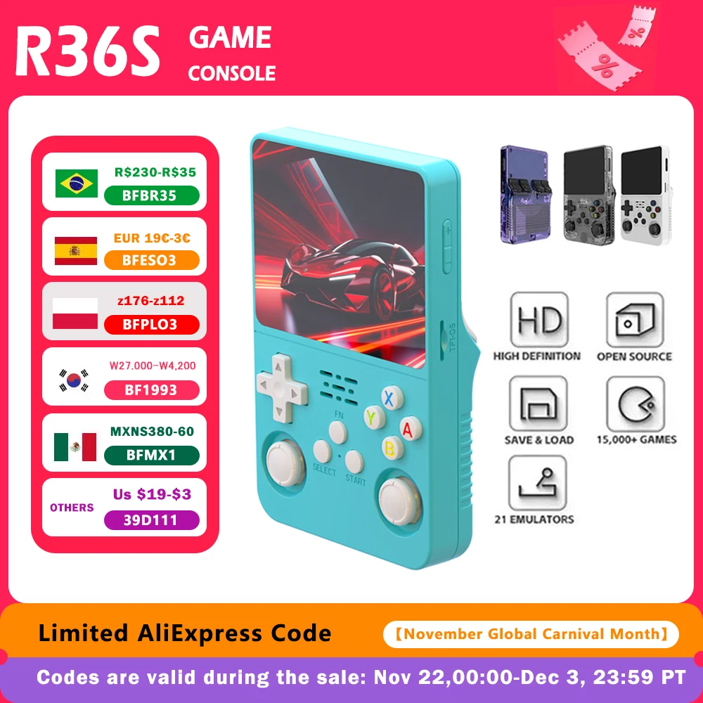 Experience Ultimate Retro Gaming with the R36S Portable Console 🎮✨