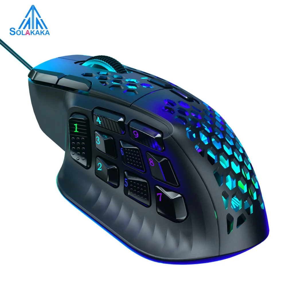 Level Up Your Gameplay with the SOLAKAKA SM809 MMO Gaming Mouse ๐ฎ๐ฅ