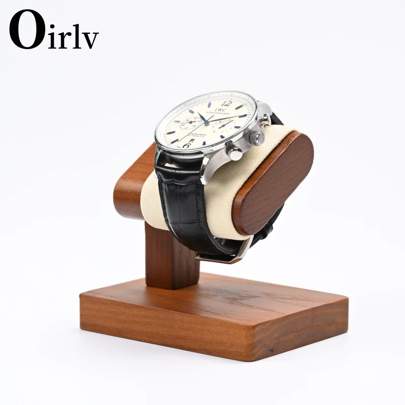 Show Off Your Style with the Oirlv Retro Solid Wooden Watch & Jewelry Display Stand π