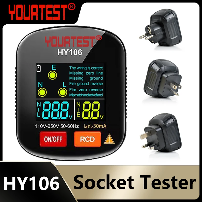 YOURTEST Socket Tester: The Ultimate Smart Voltage Detector for Any Outlet ⚡🔌