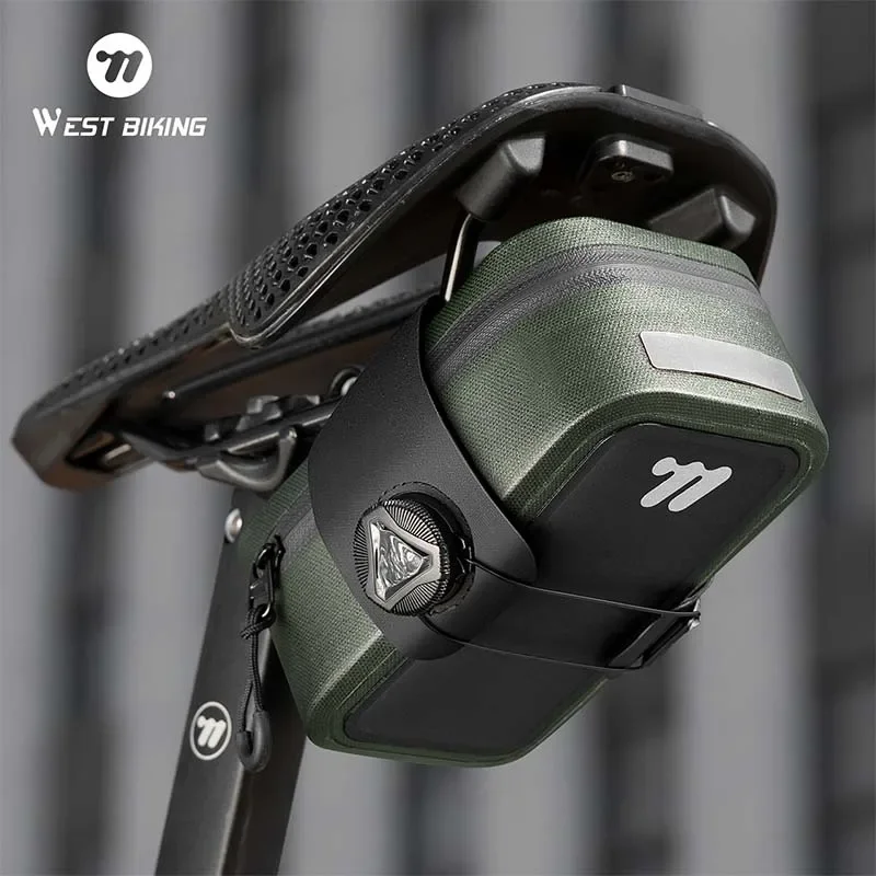 Ride Smart with the WEST BIKING Waterproof Mini Saddle Bag 🚴‍♂️💼