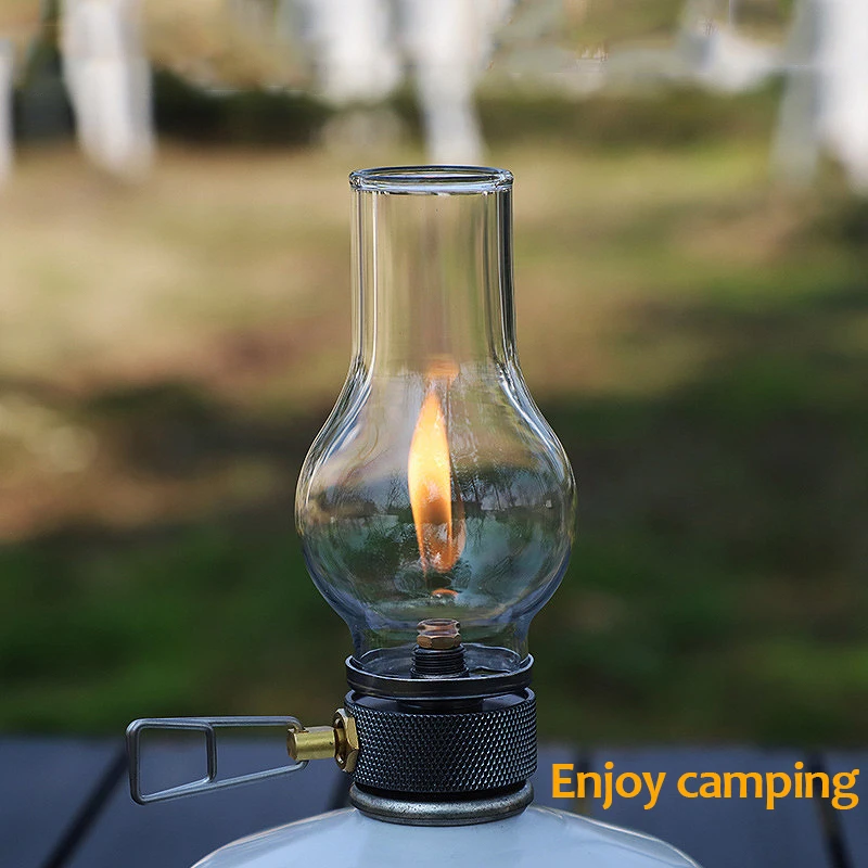 Illuminate Your Outdoor Adventures with the Portable Camping Gas Candle Lamp ππ₯