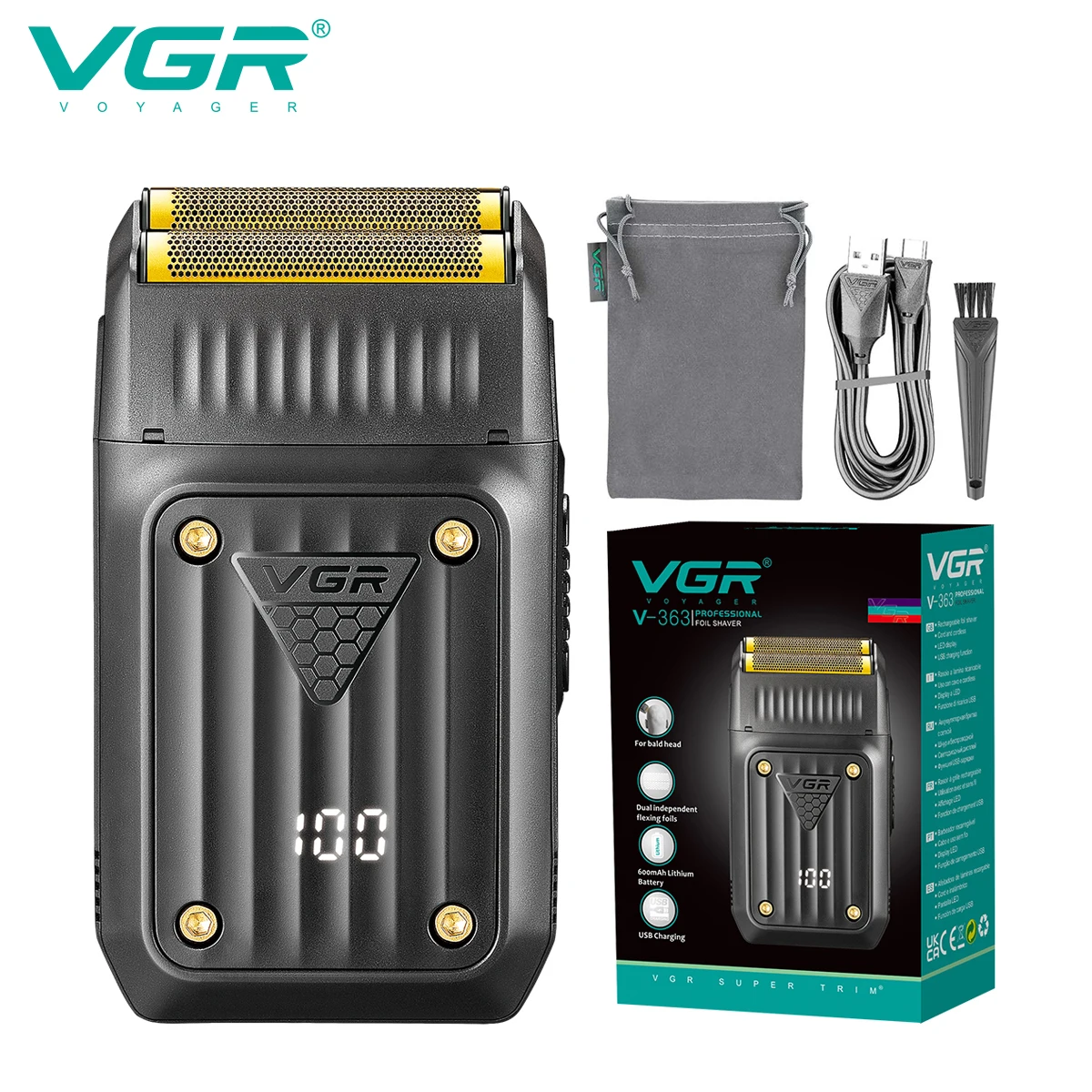VGR 363 Razor Electric Shaver: Your Ultimate Grooming Companion for a Sharp Look ✂️🧔