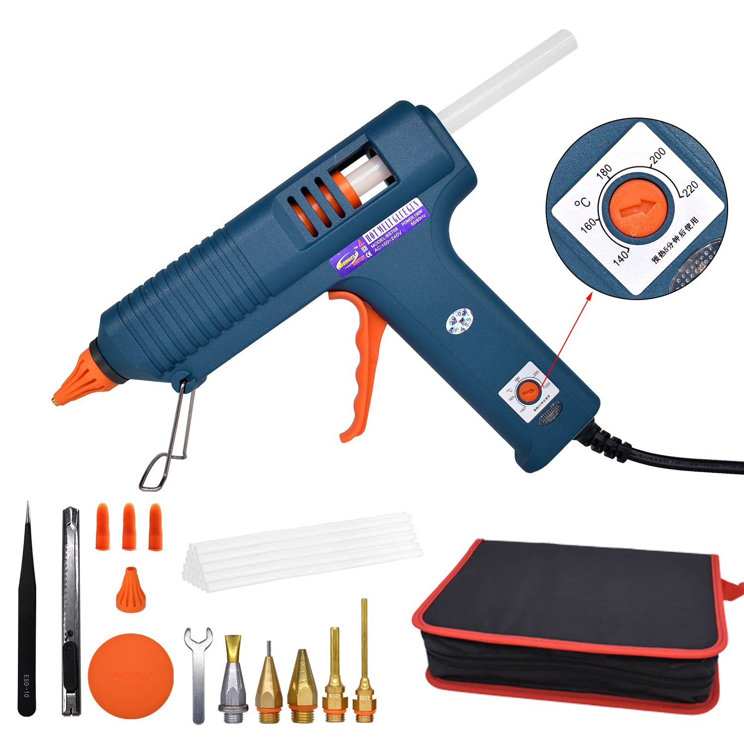 Unlock Your Creativity with the 150W Adjustable Hot Glue Gun 🔥🛠️