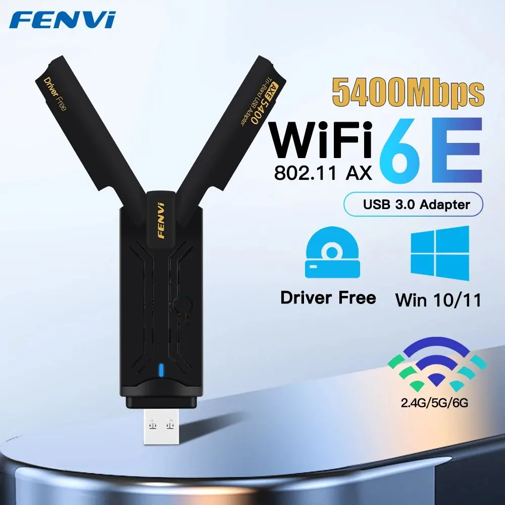 Experience Lightning-Fast Internet with the FENVI AX5400 WiFi 6E USB Adapter ππ