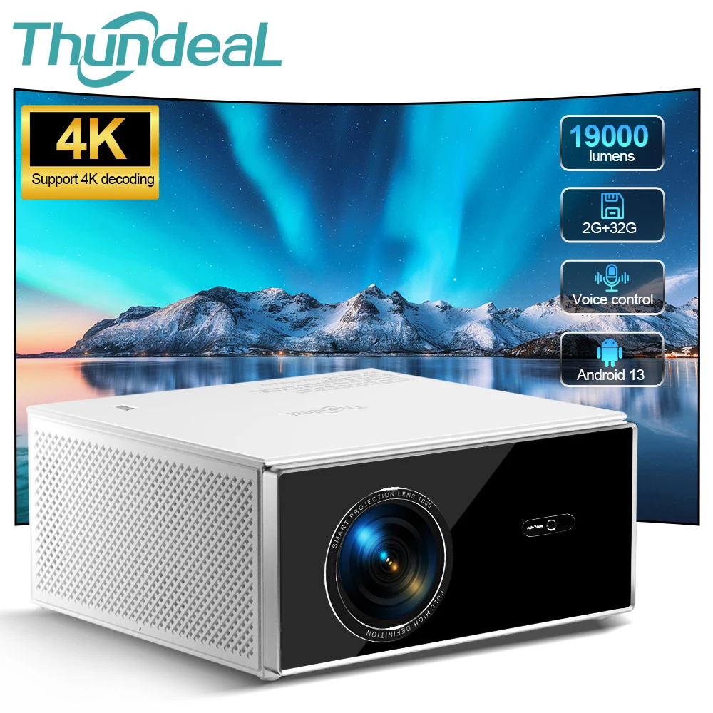 Experience Stunning Visuals with the ThundeaL TDA7W 2K & 4K Full HD Projector π₯β¨