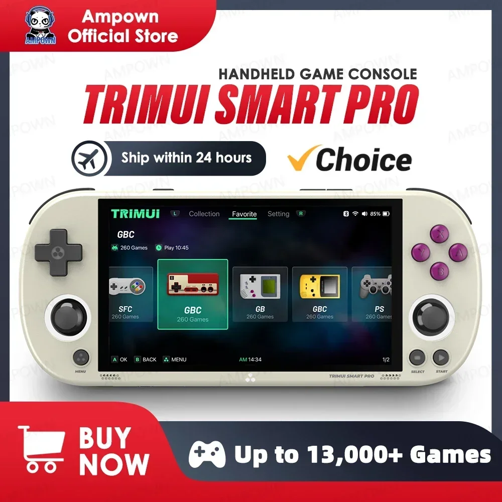 Trimui Smart Pro Handheld Console: Retro Gaming Reimagined 🎉