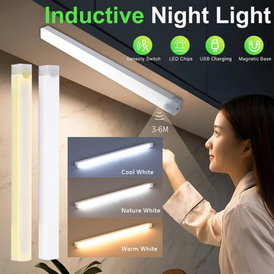 Never Fumble in the Dark Again! 🌟 Motion Sensor LED Bar Light