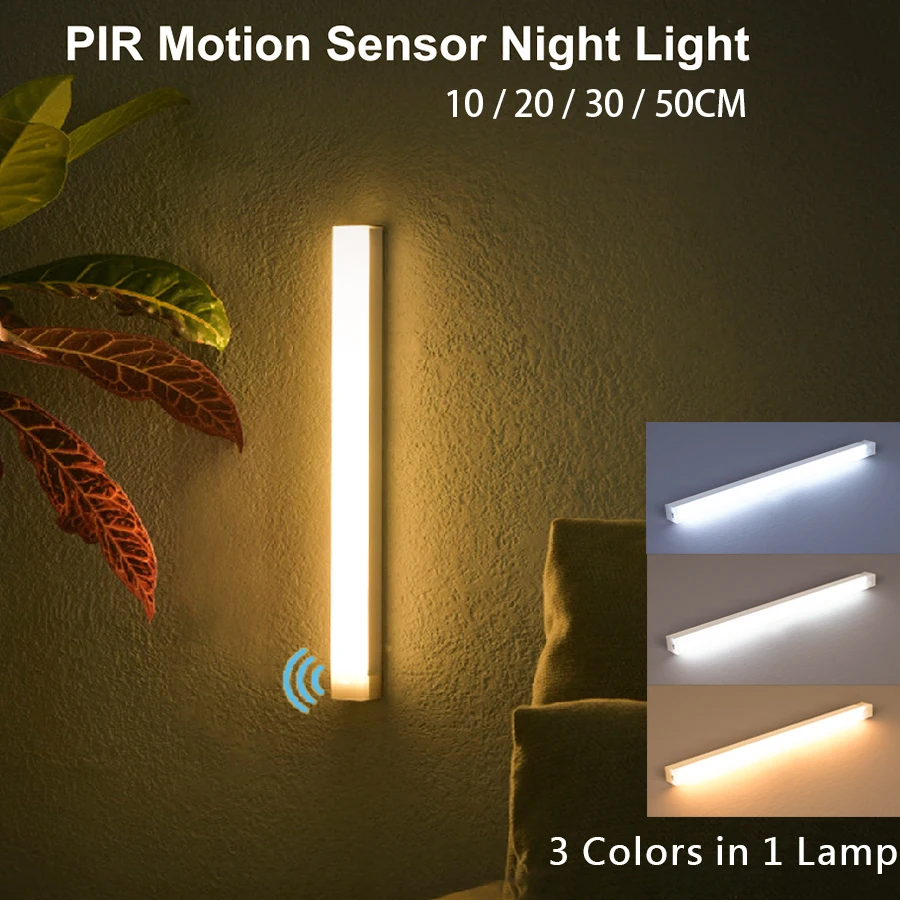 Never Fumble in the Dark Again! 🌟 Wireless Motion Sensor LED Bar Light