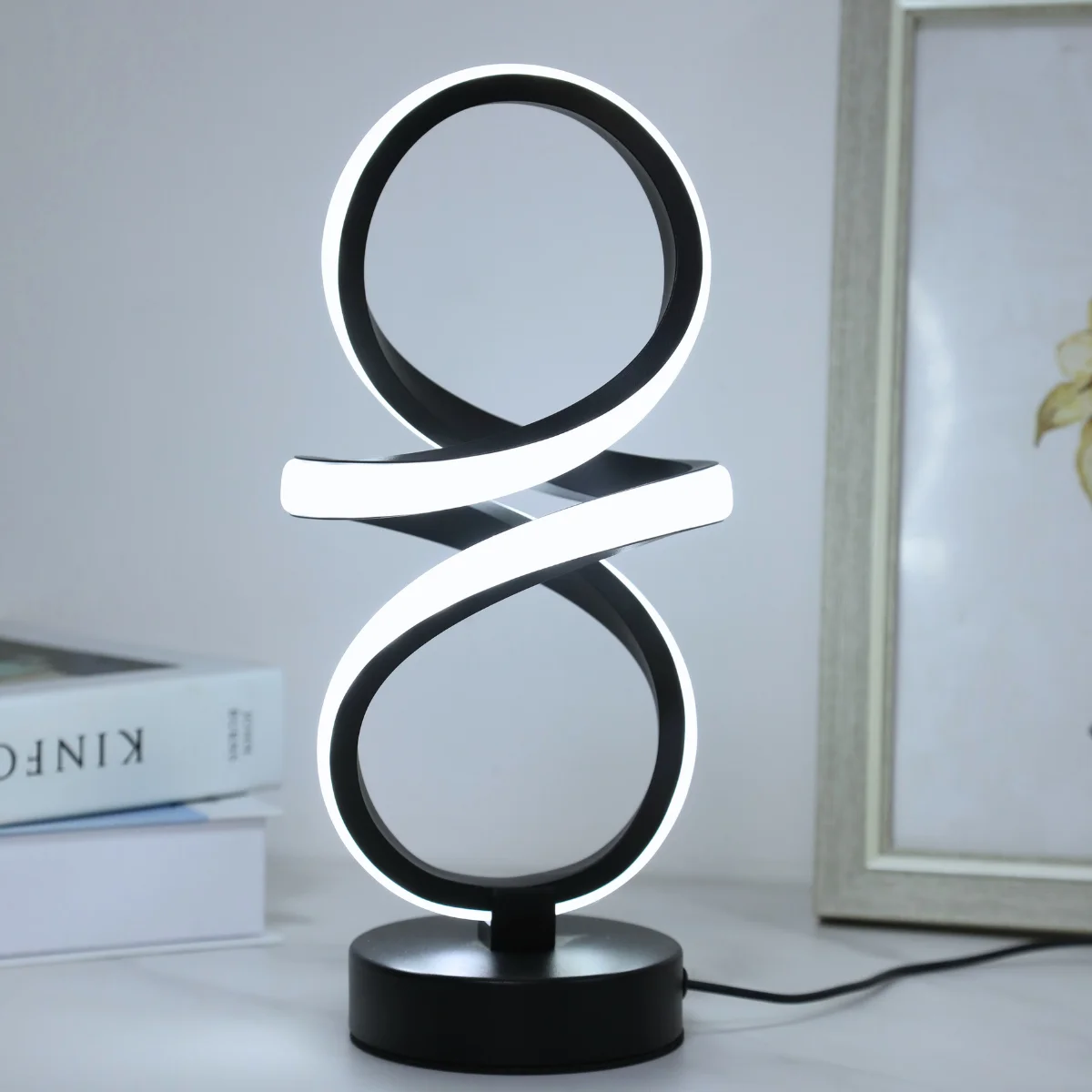 Light Up Your Life with the Creative Spiral LED Table Lamp 💡✨